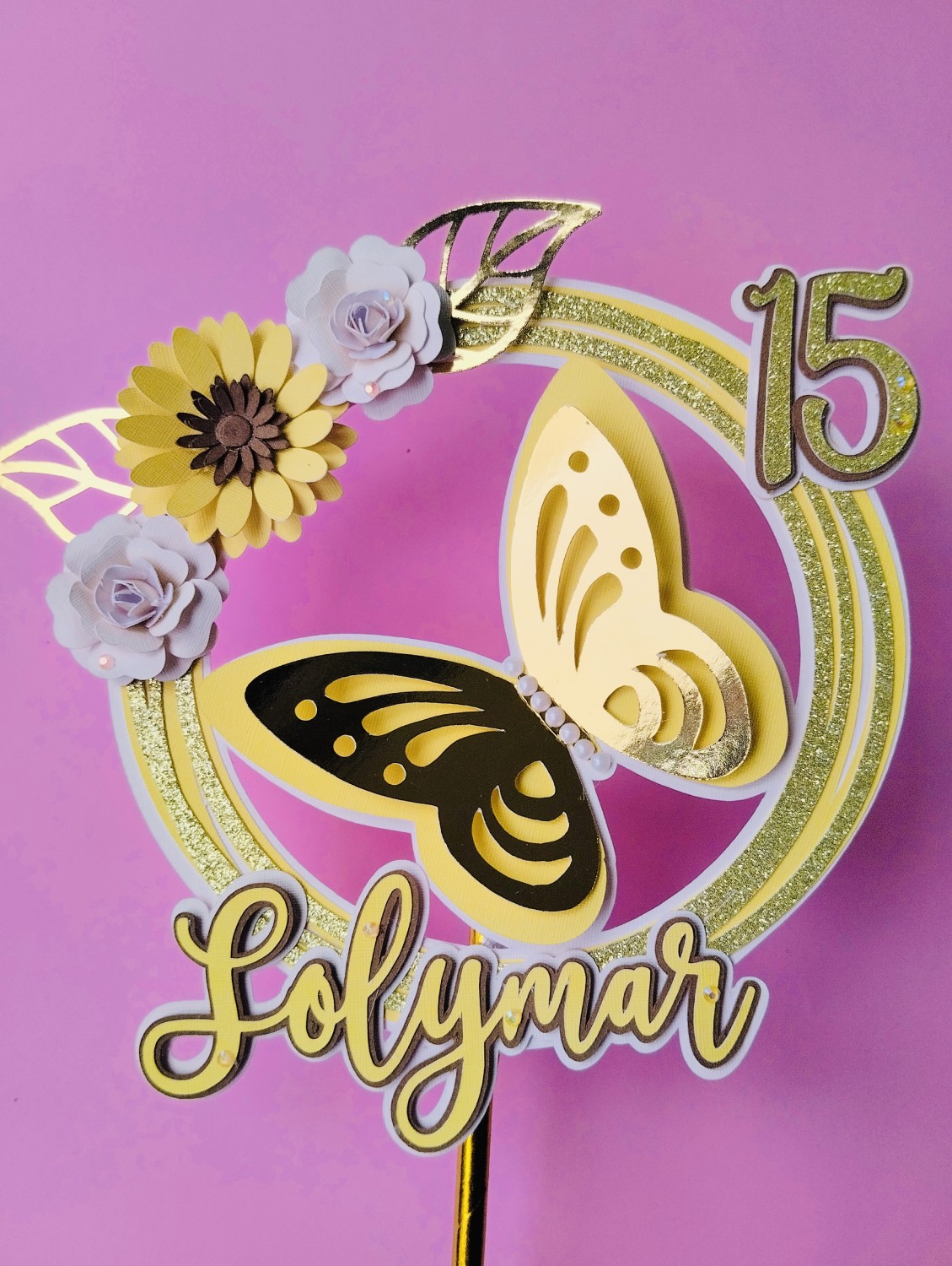 TOPPER CAKE 15 AÑOS