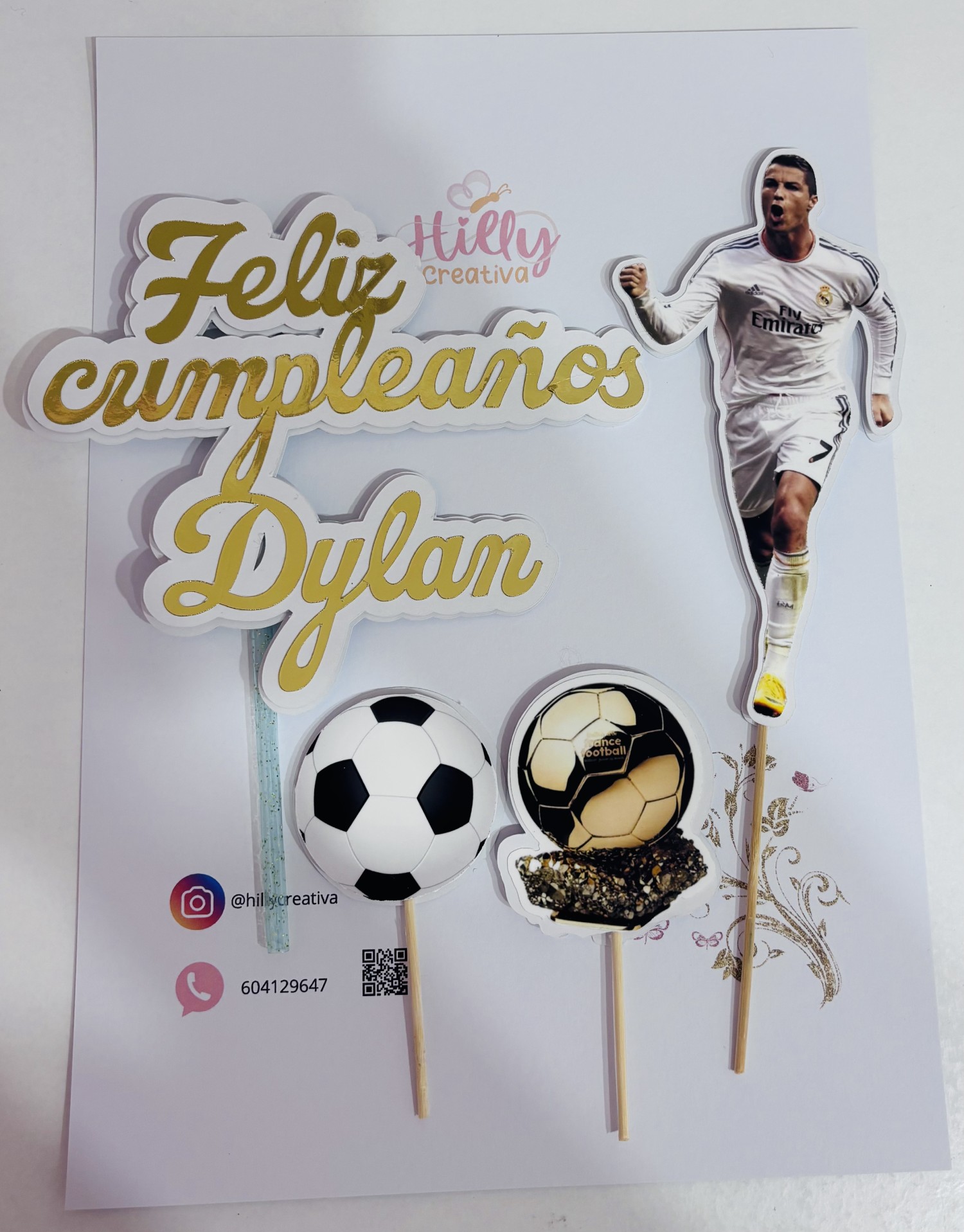 TOPPER CAKE REAL MADRID